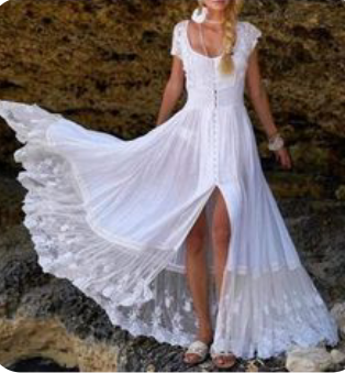 Dress long off beach new Cill