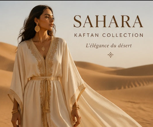 Saara Long Kaftan  Embroidered Elegance